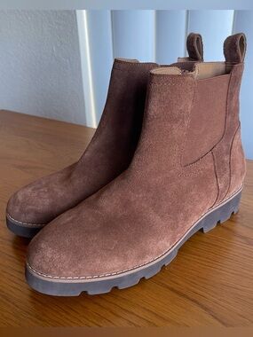 Vionic Brighton Suede Bootie Brown Size 7.5